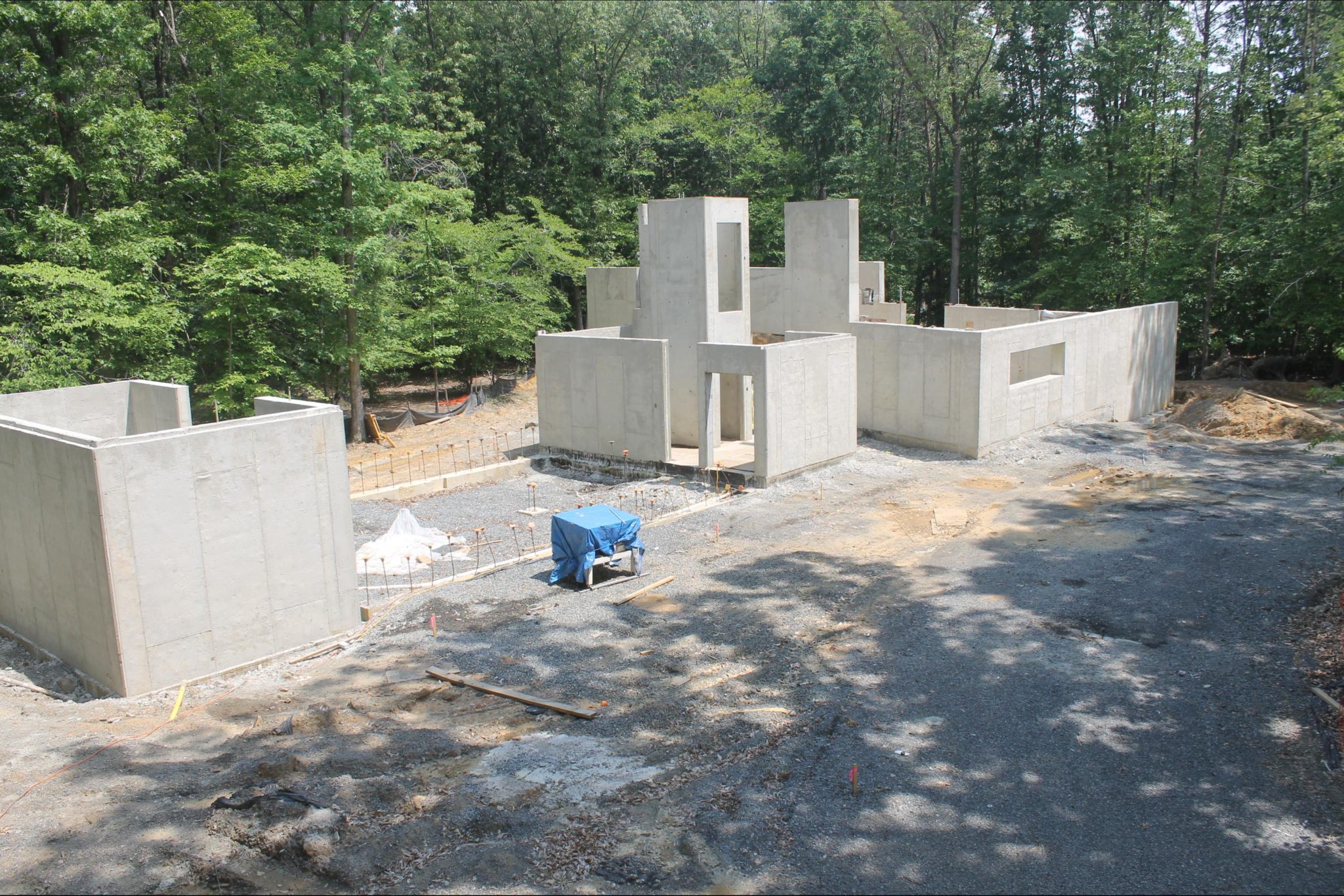 Above Grade Walls Of Concrete Home Complete Bartley Corp